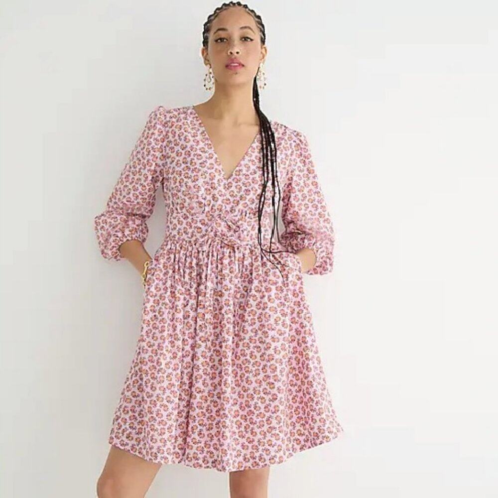 J. Crew poplin fall dress